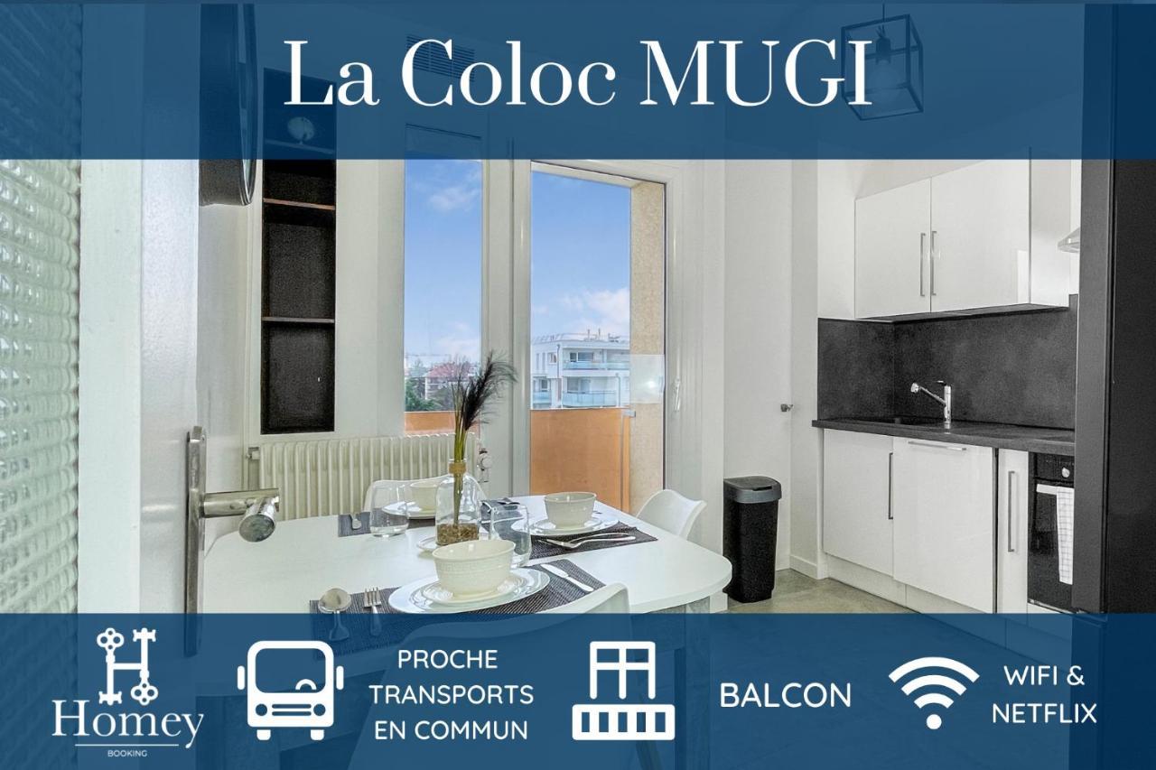 Homey La Coloc Mugi - Colocation Haut De Gamme - Chambres Privees - Balcon - Wifi Et Netflix - Proche Transports Commun Annemasse Ngoại thất bức ảnh