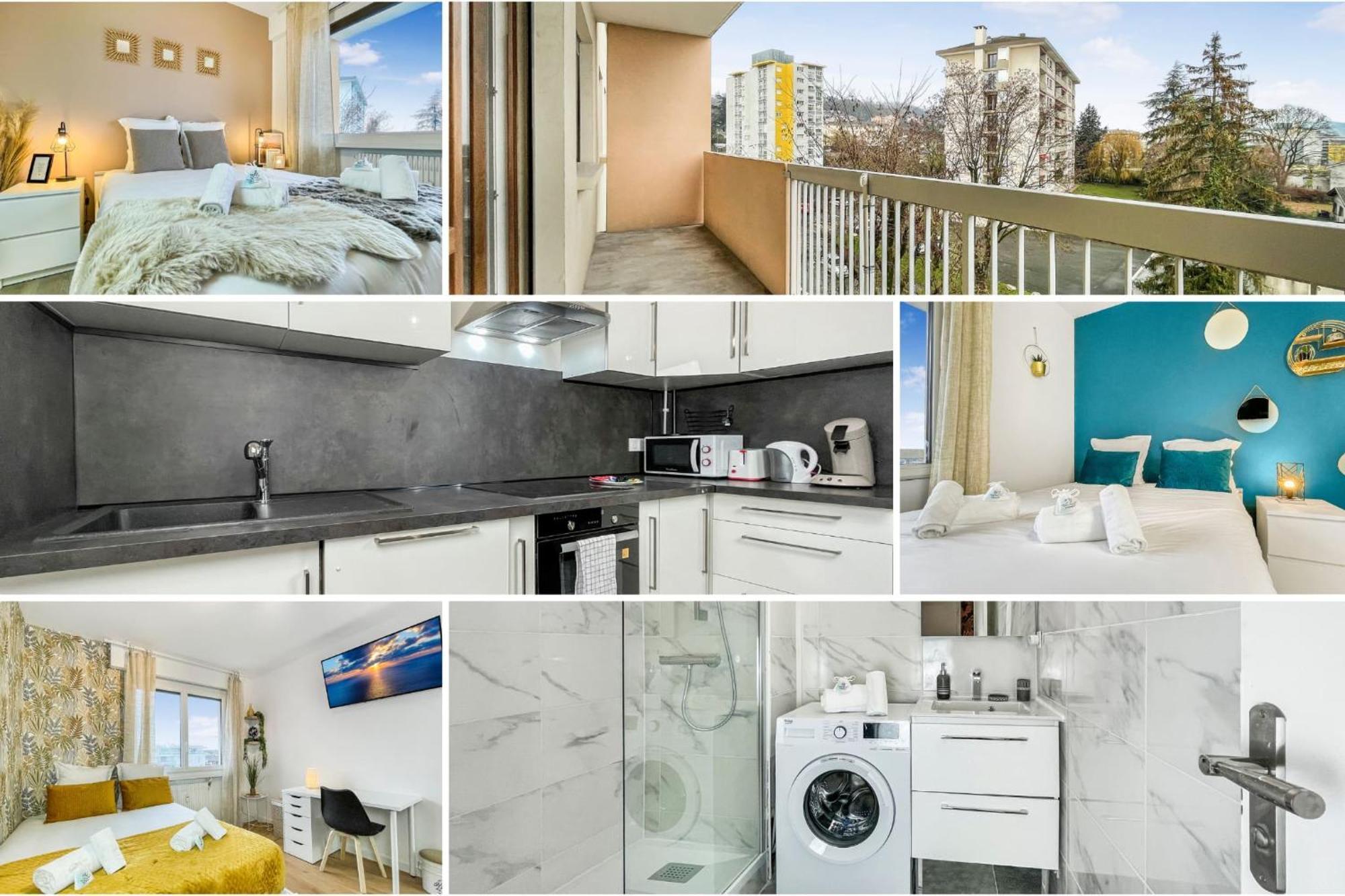 Homey La Coloc Mugi - Colocation Haut De Gamme - Chambres Privees - Balcon - Wifi Et Netflix - Proche Transports Commun Annemasse Ngoại thất bức ảnh